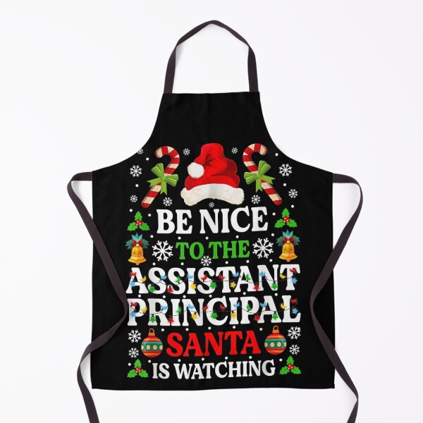 Item preview, Be Nice To The Assistant Principal Santa Is Watching Funny School Administrator Christmas designed and sold by Serene woods.
