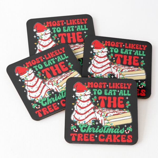 Item preview, Most Likely To Eat All The Christmas Tree Cakes Funny Holiday Foodie Humor designed and sold by Serene woods.
