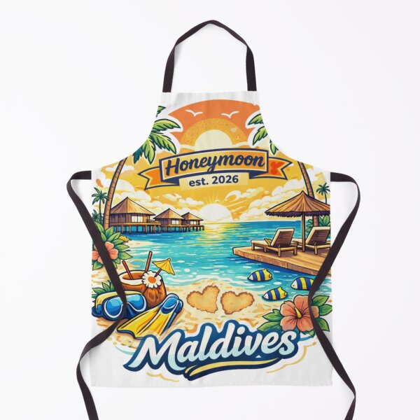 Item preview, Honeymoon Club Maldives – Sticker Style Travel Design (est. 2026) designed and sold by Memorph.