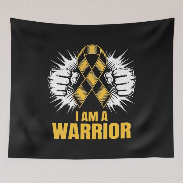 Item preview, I Am A Warrior - Childhood Cancer Awareness designed and sold by LegendsArt75.
