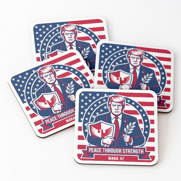 Item preview, Donald Trump Peace Through Strength - Presidential Patriot Seal designed and sold by MAGA47Official.