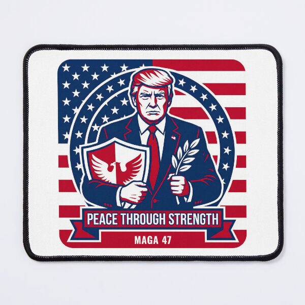 Item preview, Donald Trump Peace Through Strength - Presidential Patriot Seal designed and sold by MAGA47Official.