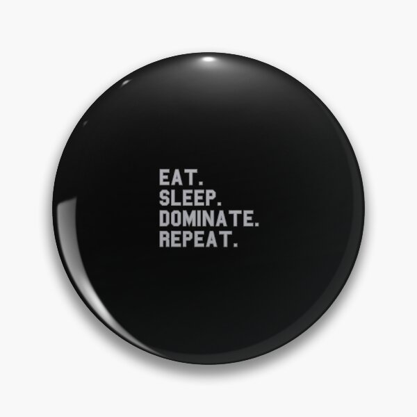 Item preview, Eat Sleep Dominate Repeat School Pride Funny Fan Gray designed and sold by vasserideiri.