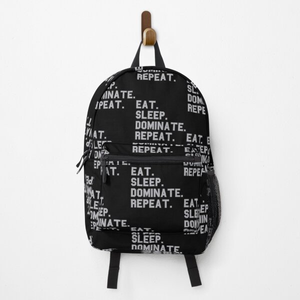 Item preview, Eat Sleep Dominate Repeat School Pride Funny Fan Gray designed and sold by vasserideiri.