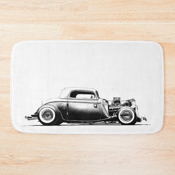 Item preview, 1934 Ford Fenderless Hot Rod Sketch designed and sold by HoskingInd.