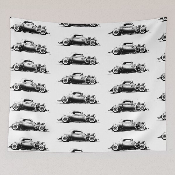 Item preview, 1934 Ford Fenderless Hot Rod Sketch designed and sold by HoskingInd.