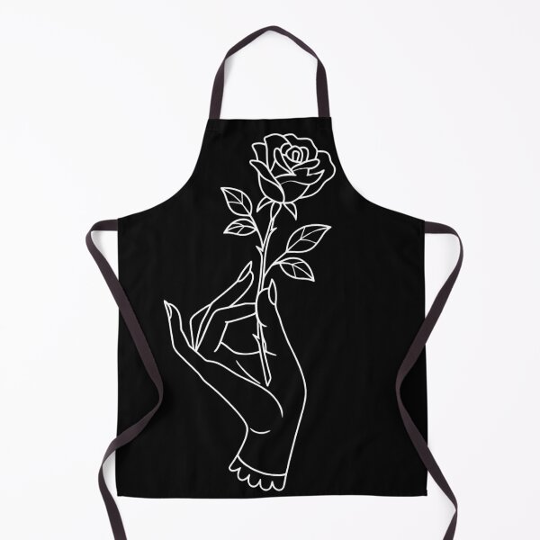 Item preview, Minimalist Gothic Rose Hand Line Art designed and sold by Mouraludia.