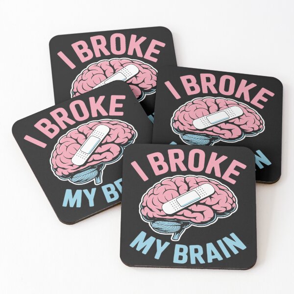 Item preview, I Broke My Brain Concussion Awareness Traumatic Brain Injury designed and sold by LegendsArt75.