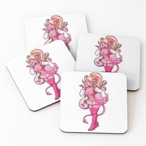 Item preview, Glamour & Glitter: Pink Tiefling Bard Dice Diva designed and sold by SkinnyFlatWhite.