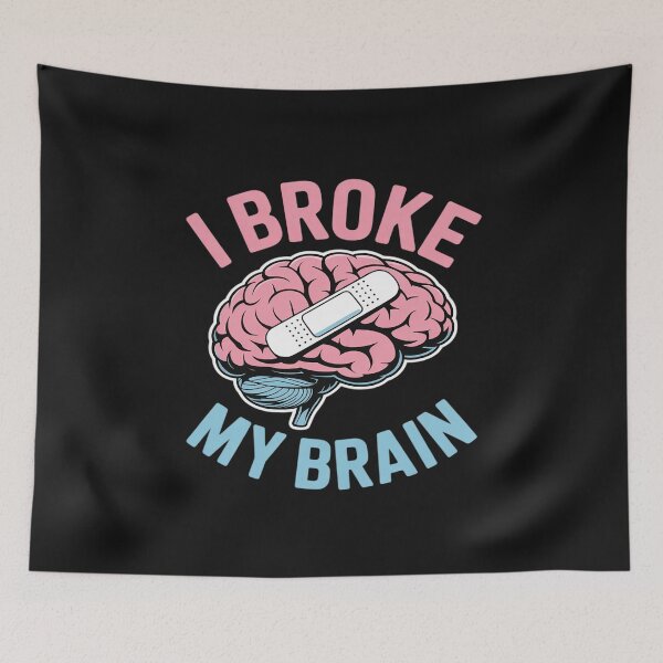 Item preview, I Broke My Brain Concussion Awareness Traumatic Brain Injury designed and sold by LegendsArt75.