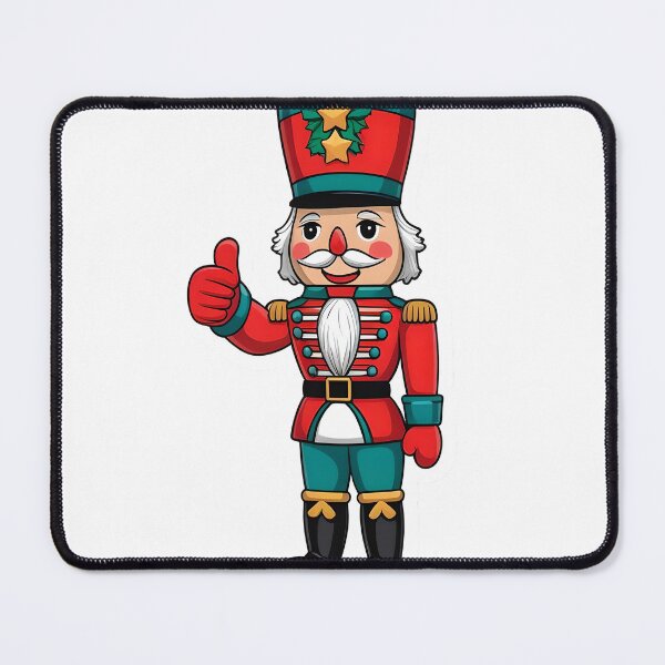 Item preview, Happy Nutcracker Soldier Giving Thumbs Up Festive Sticker Illustration designed and sold by BankMano.