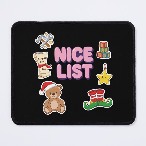 Item preview, Nice List Cute Christmas Icon Set designed and sold by graphicnew.