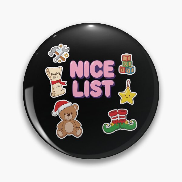 Item preview, Nice List Cute Christmas Icon Set designed and sold by graphicnew.