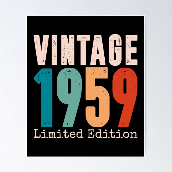 Item preview, Vintage 1959 - Road To 65th Birthday designed and sold by kamaniyavidya.