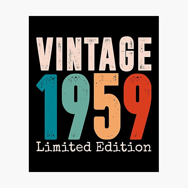 Item preview, Vintage 1959 - Road To 65th Birthday designed and sold by kamaniyavidya.