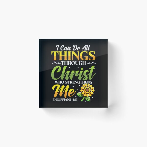 Item preview, I Can Do All Things Through Christ Who Strengthens Me Floral designed and sold by RylynKaub86.