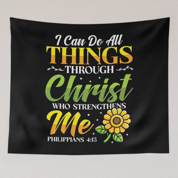 Item preview, I Can Do All Things Through Christ Who Strengthens Me Floral designed and sold by RylynKaub86.