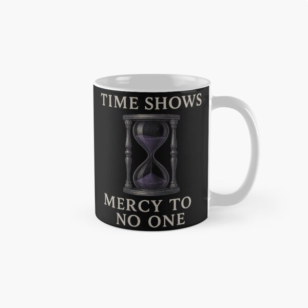 Item preview, Time Shows Mercy to No One – Gothic Hourglass Art designed and sold by Mouraludia.