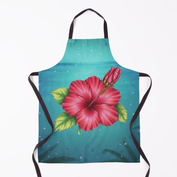 Artikelvorschau, Illustration einer roten Hibiskusblüte – Ästhetische Kunst im Stil einer tropischen Blumennacht entworfen und verkauft von anandsiva2703.