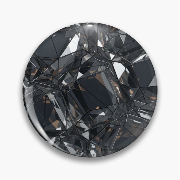 Item preview, Black Crystal Facets designed and sold by Kaleidoscope Print.