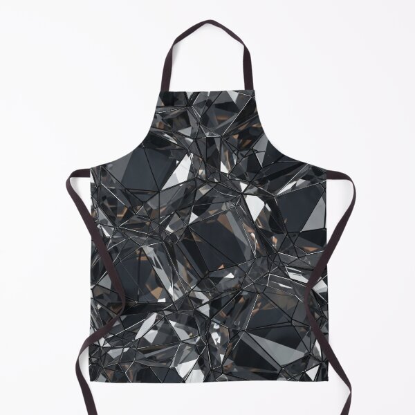 Item preview, Black Crystal Facets designed and sold by Kaleidoscope Print.