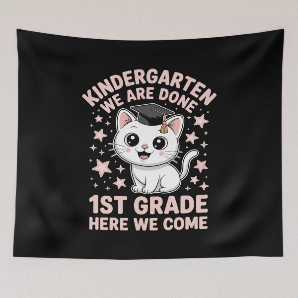Item preview, Kids Kids Kindergarten Graduate Cat Graduation designed and sold by Moxizz.