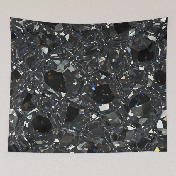 Item preview, Smoked Crystal Facet Mosaic designed and sold by Kaleidoscope Print.