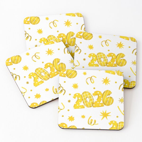 Item preview, Yellow 2026 Year Celebration Pattern - Fun Star & Curl Design Throw Pillow designed and sold by FestivityFinds.