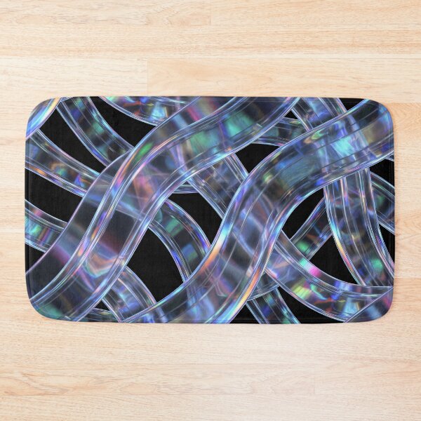 Item preview, Iridescent Glass Ribbon Weave designed and sold by Kaleidoscope Print.