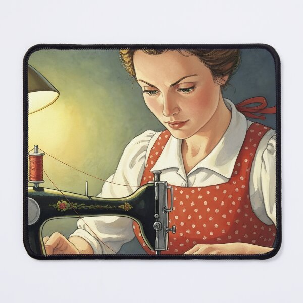 Item preview, Never Underestimate The Power Of A Woman With A Sewing Machine designed and sold by Wiss2Arts.