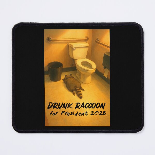 Item preview, Drunk Raccoon for President 2028 designed and sold by SarahEL17.
