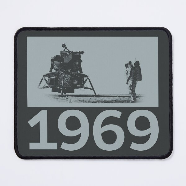 Item preview, 1969 Apollo 11 Moon Landing Monochromatic Space Design designed and sold by KiwiRider.