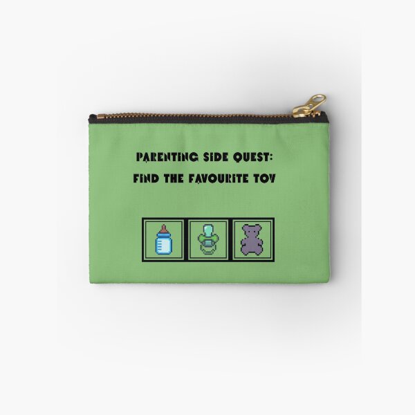 Item preview, Parenting Side Quest: Find the Favourite Toy | Funny Retro Gamer Parent Pixel Art designed and sold by MadeInNapTime.