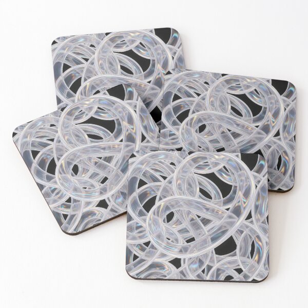 Item preview, Holographic Glass Loop Tangle designed and sold by Kaleidoscope Print.