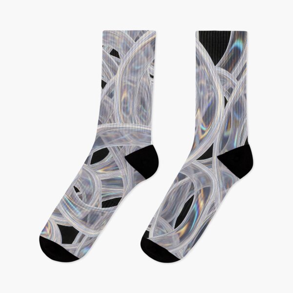 Item preview, Holographic Glass Loop Tangle designed and sold by Kaleidoscope Print.