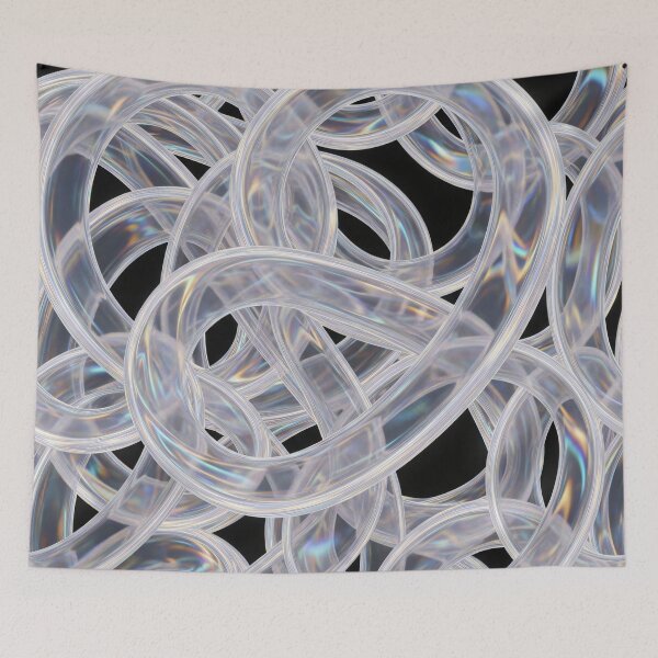 Item preview, Holographic Glass Loop Tangle designed and sold by Kaleidoscope Print.
