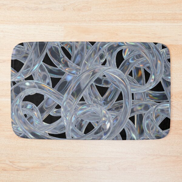 Item preview, Iridescent Glass Ribbon Loop Mesh designed and sold by Kaleidoscope Print.