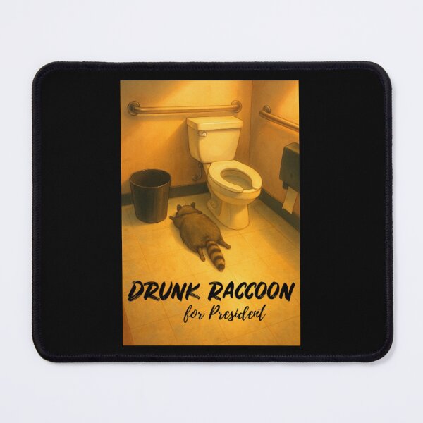 Item preview, Drunk Raccoon for President designed and sold by SarahEL17.