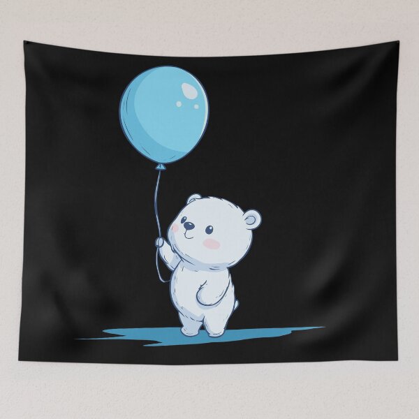 Item preview, Bear with Balloon designed and sold by ClubVacay.