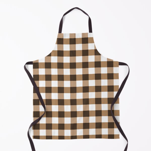 Item preview, Brown and white check gingham pattern designed and sold by by-jwp.