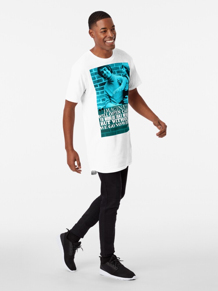 Alternate view of Carl Sagan Inspirational Quote 2 Long T-Shirt
