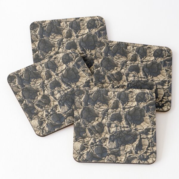 Item preview, Sun-Baked Cracked Mud Texture (Top View) designed and sold by Kaleidoscope Print.
