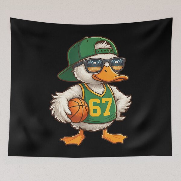 Item preview, Pato Baloncesto 67 Gen Alpha Slang Deportes Hombres Niños designed and sold by vaharisanic.