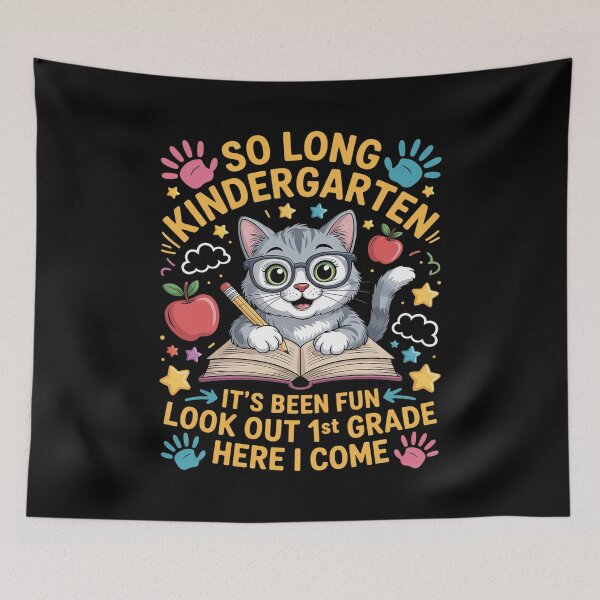 Item preview, Kids Kindergarten It's Been Fun Look Out First Grade Here I Come designed and sold by Moxizz.