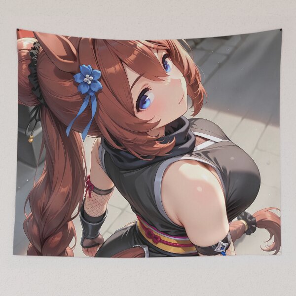 Item preview, Super Creek Ninja Black Outfit Uma Musume Pretty Derby Anime designed and sold by mildaclairmo.