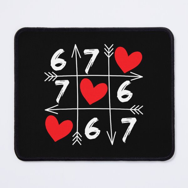 Item preview, Funny 67 Meme Valentine’s Day Six Seven 6 7 Valentines Hearts  designed and sold by AnitaBice.