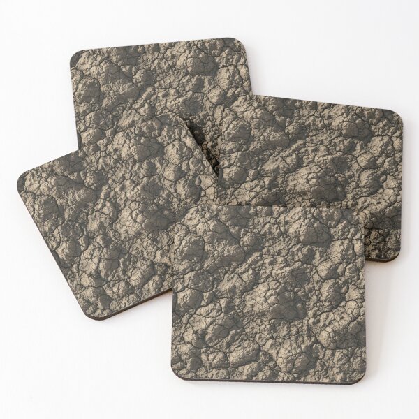 Item preview, Cracked Dry Clay Clumps Texture (Top View) designed and sold by Kaleidoscope Print.