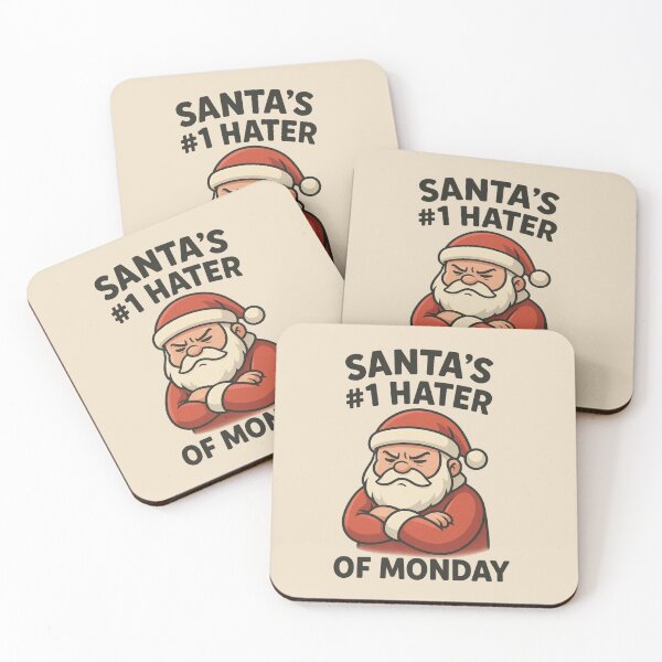 Item preview, Santa's #1 Hater of Monday designed and sold by The Kavi.