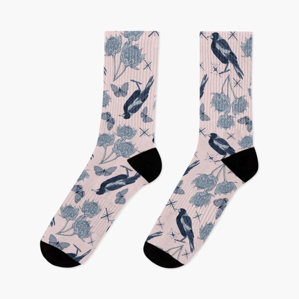 Item preview, Australian Icons in magpie, waratah flowers, southern cross inpink and blue designed and sold by Frostie88.