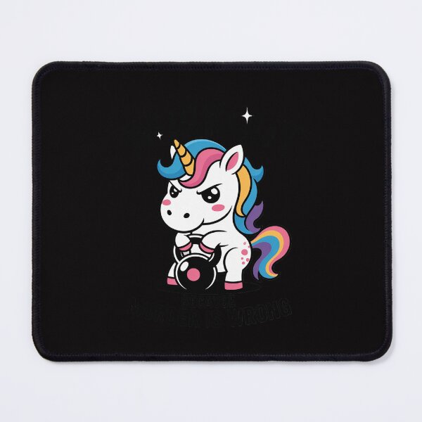 Item preview, Workout Because Murder Is Wrong Unicorn Fitness Workout designed and sold by tlallimicrichi.